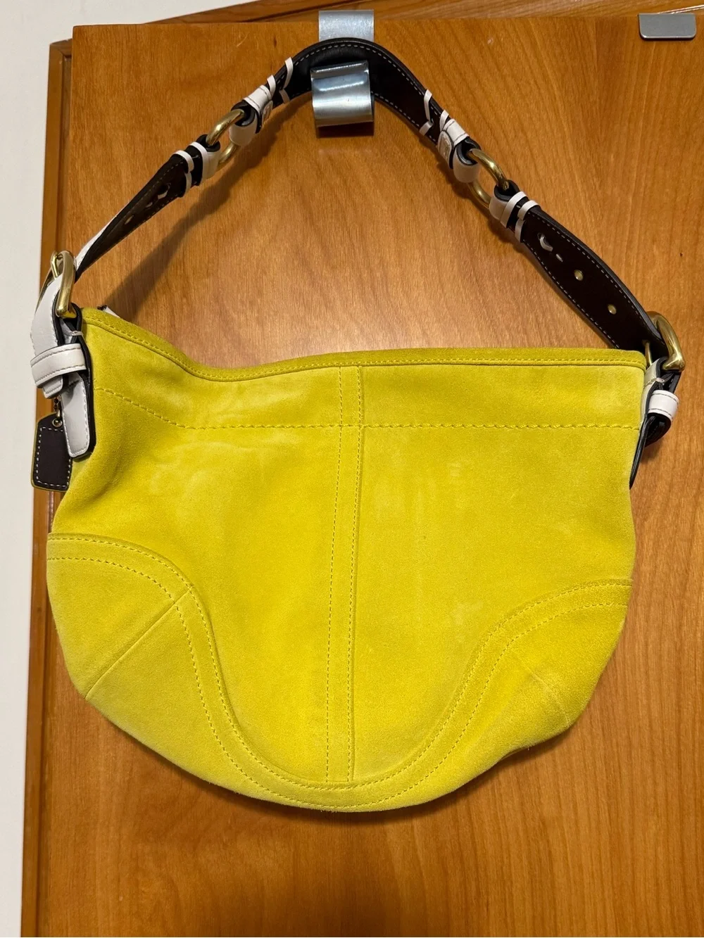 Vintage coach suede soho hobo